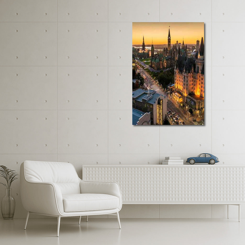 Urban Sunset Symphony: The Majesty of Canada
