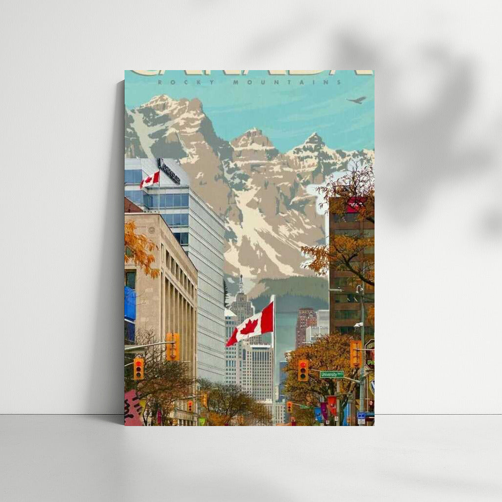 Harmony of the Rocky Mountains and the Canadian City: Country Canada