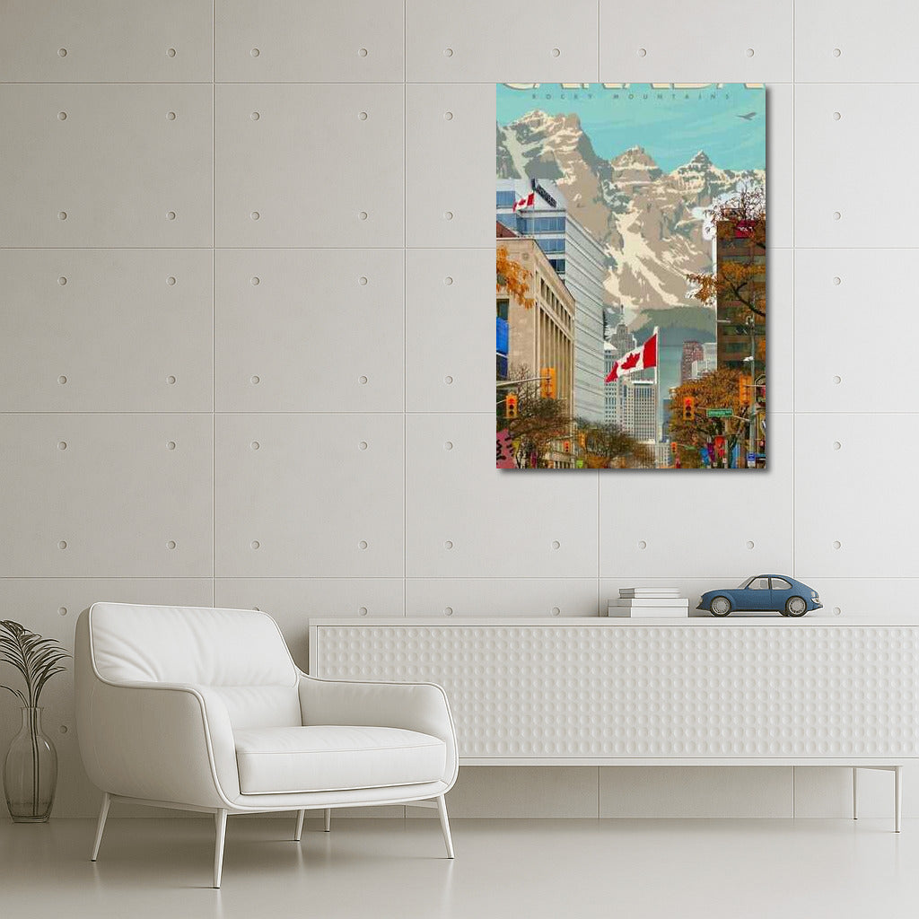 Harmony of the Rocky Mountains and the Canadian City: Country Canada