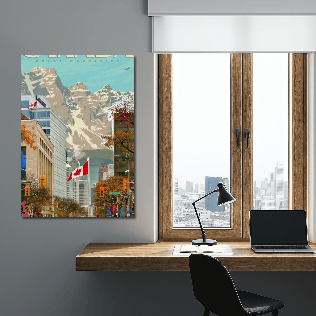 Harmony of the Rocky Mountains and the Canadian City: Country Canada