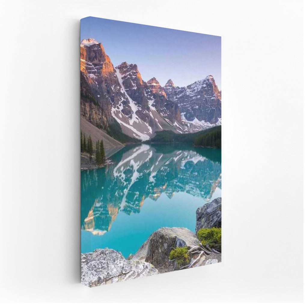 Canadian Mountains in the Lake: Natural Freshness