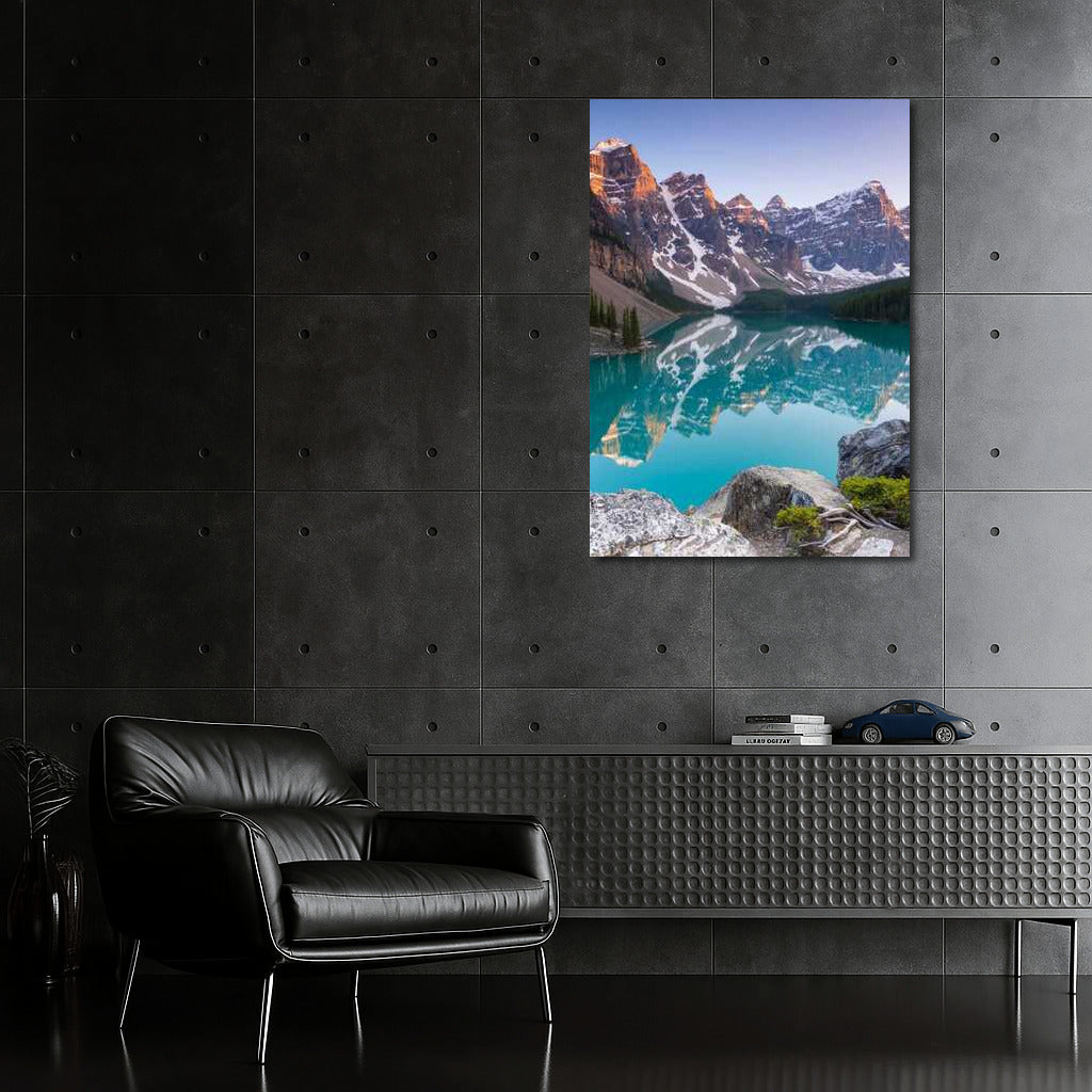Canadian Mountains in the Lake: Natural Freshness