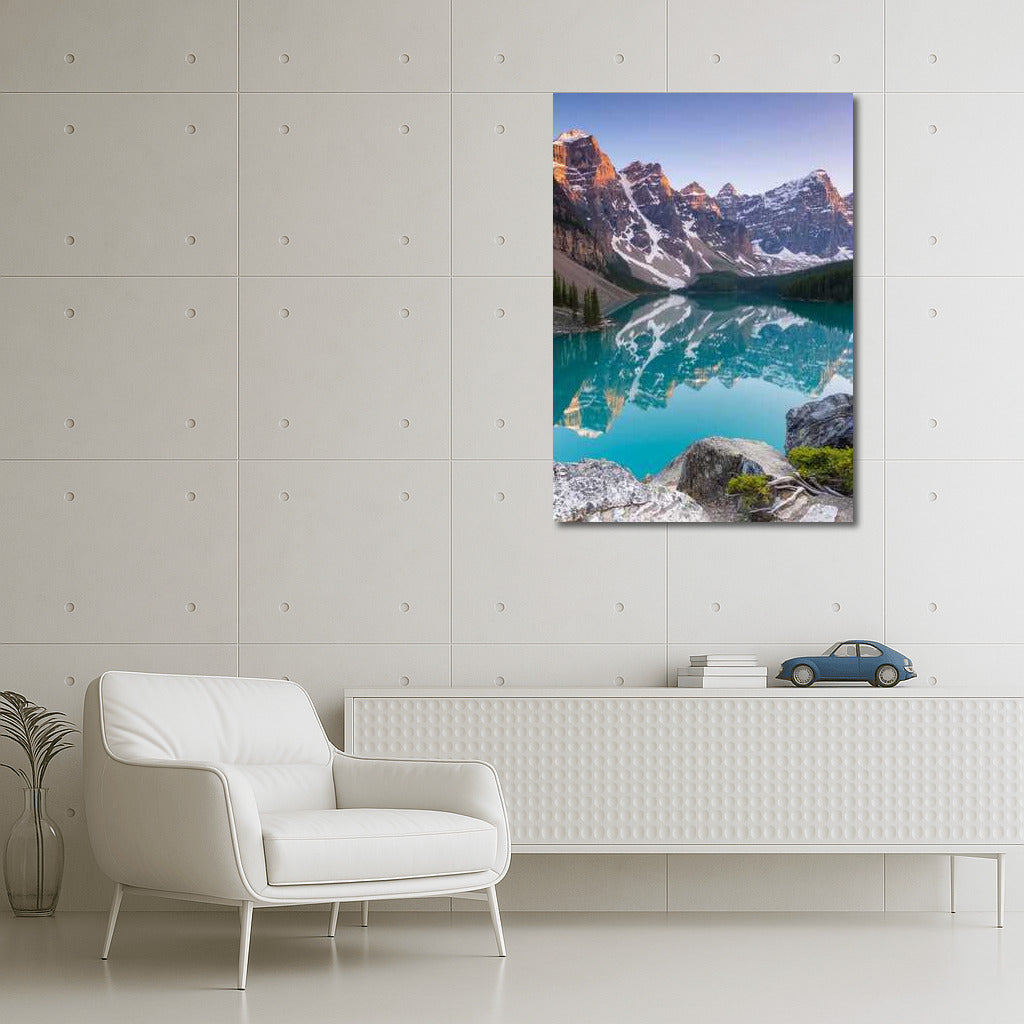 Canadian Mountains in the Lake: Natural Freshness