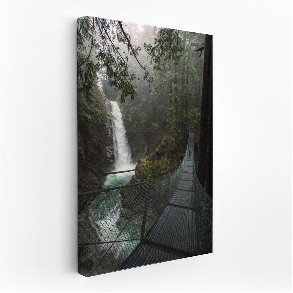 Misty Forest and Waterfall: The Magic of Canada