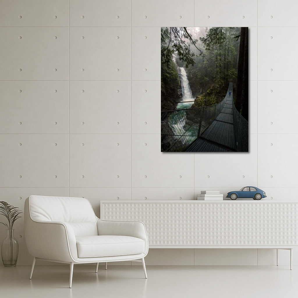 Misty Forest and Waterfall: The Magic of Canada