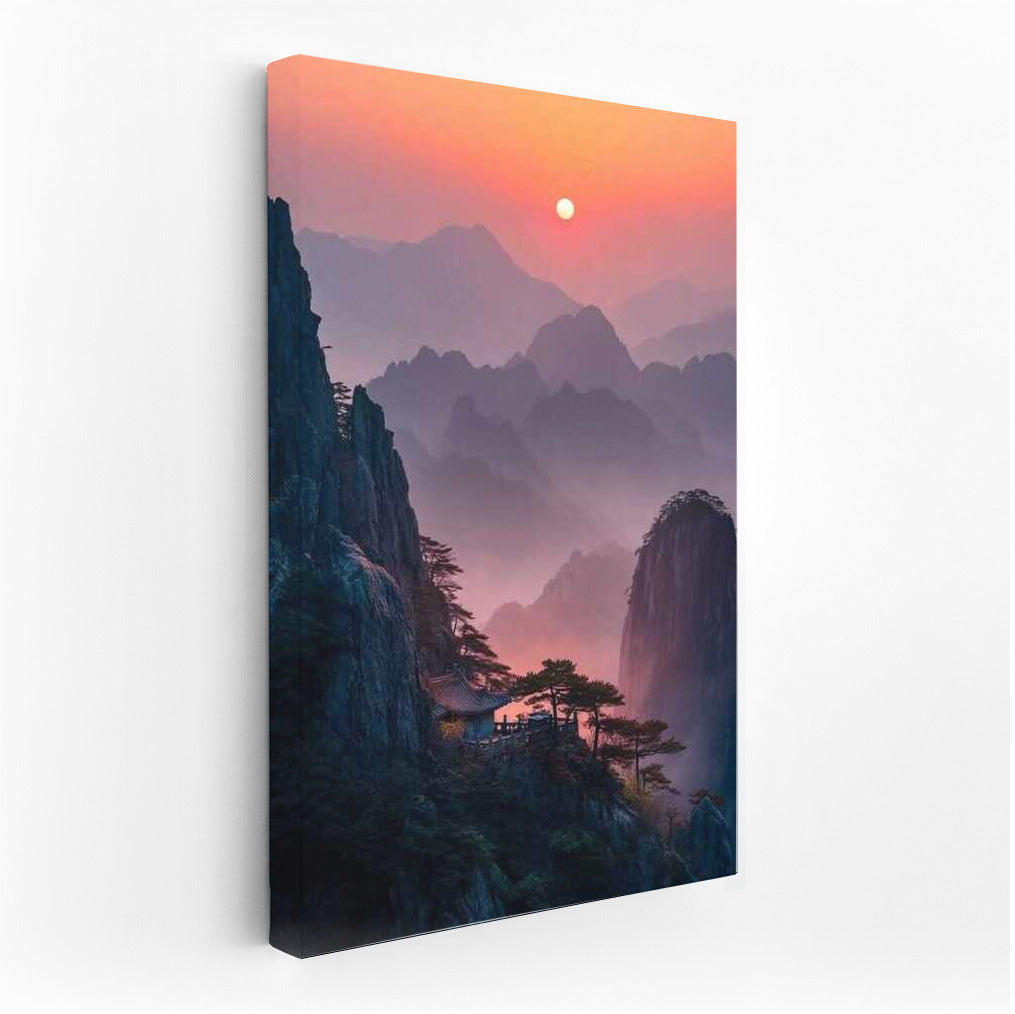 Sunrise over China's Mystical Mountains: Peace and Inspiration