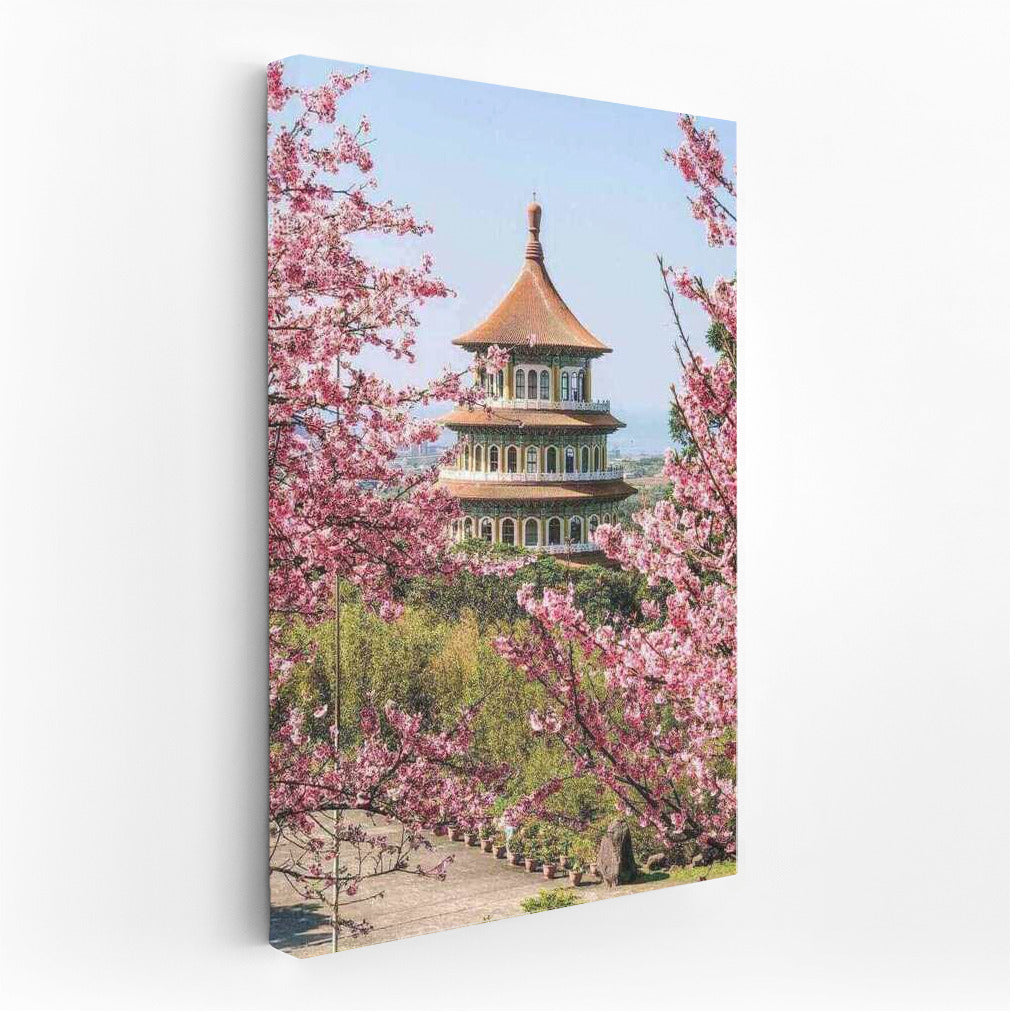 Spring Pagoda Amongst Cherry Blossoms: The Charm of China