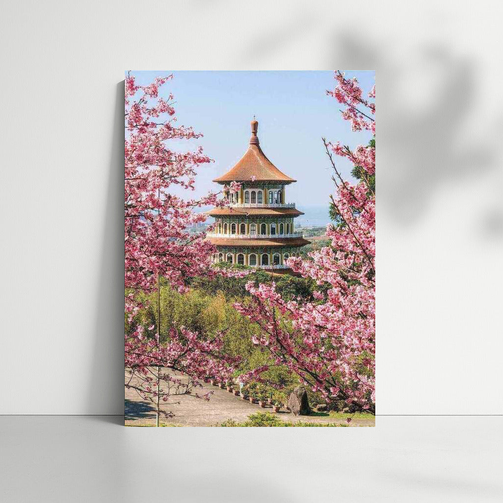 Spring Pagoda Amongst Cherry Blossoms: The Charm of China