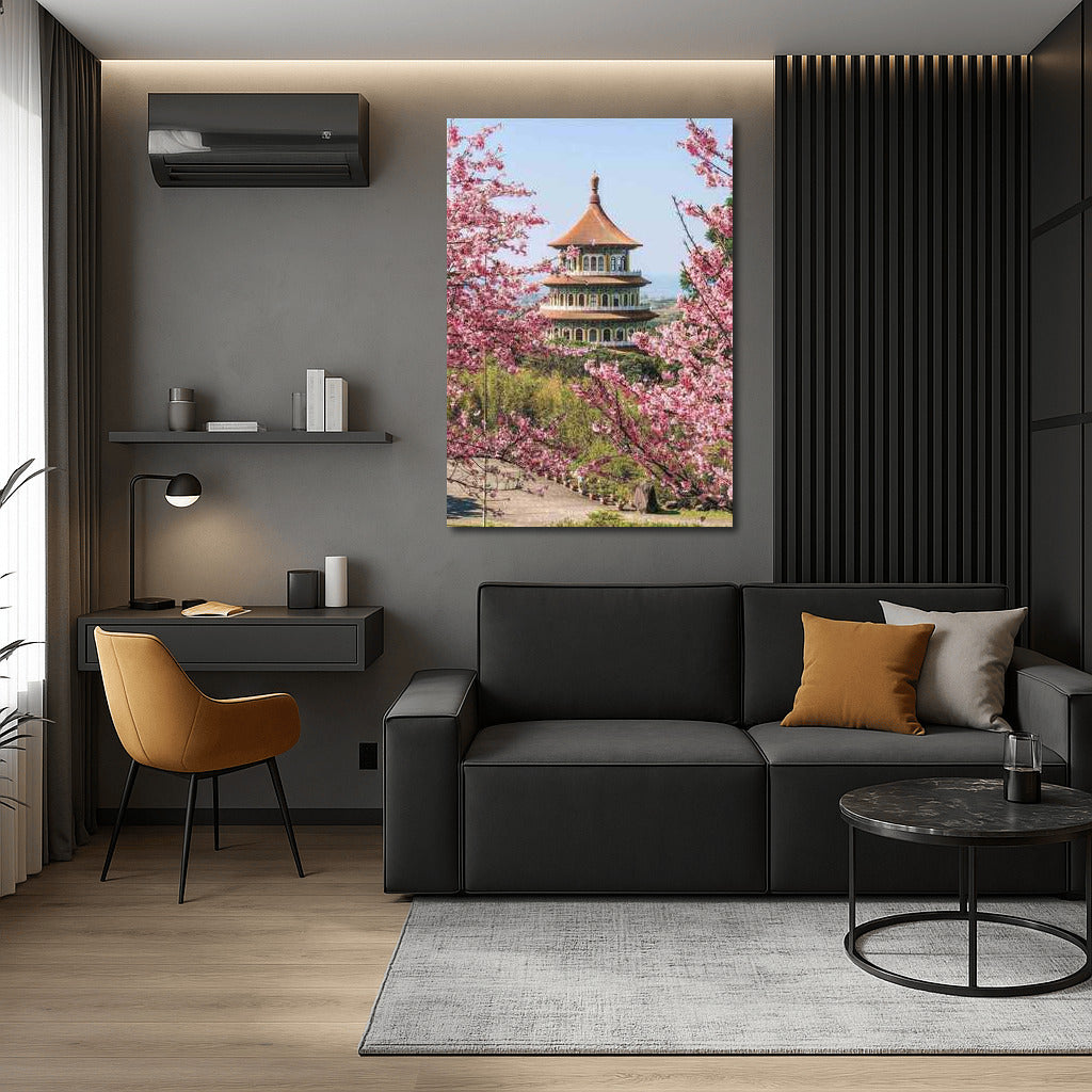 Spring Pagoda Amongst Cherry Blossoms: The Charm of China