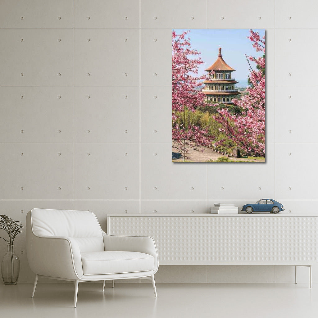 Spring Pagoda Amongst Cherry Blossoms: The Charm of China