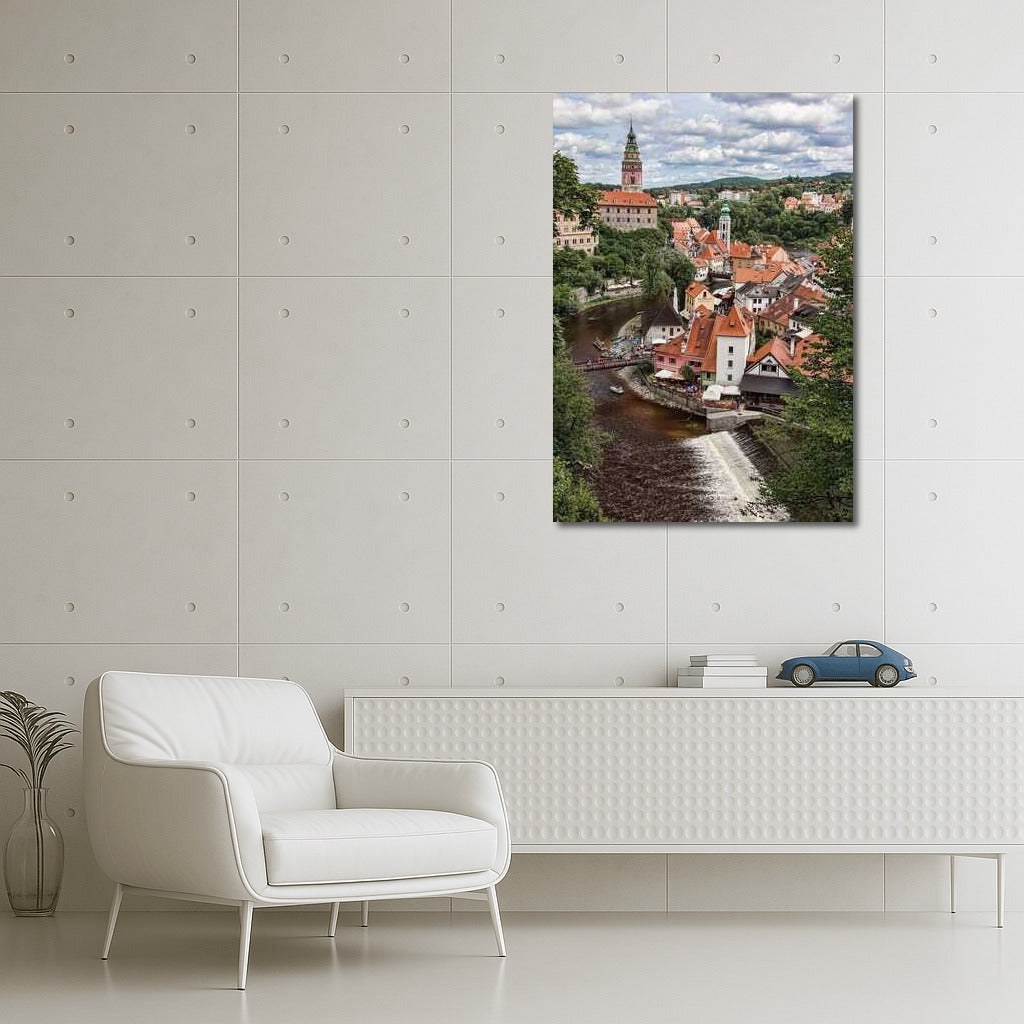 Czech Idyll: Red Roofs and a Winding River