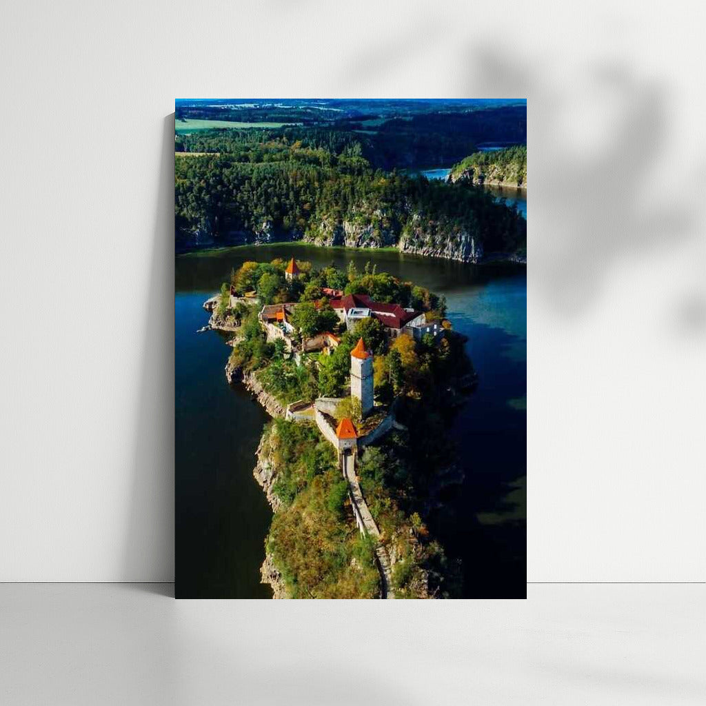 Medieval Castle of the Czech Republic: Greenery and Mirror Water