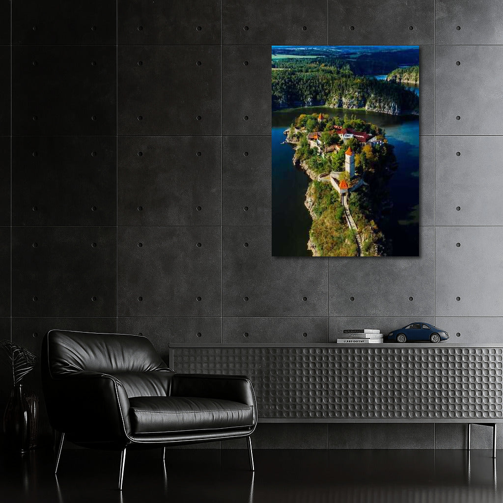 Medieval Castle of the Czech Republic: Greenery and Mirror Water