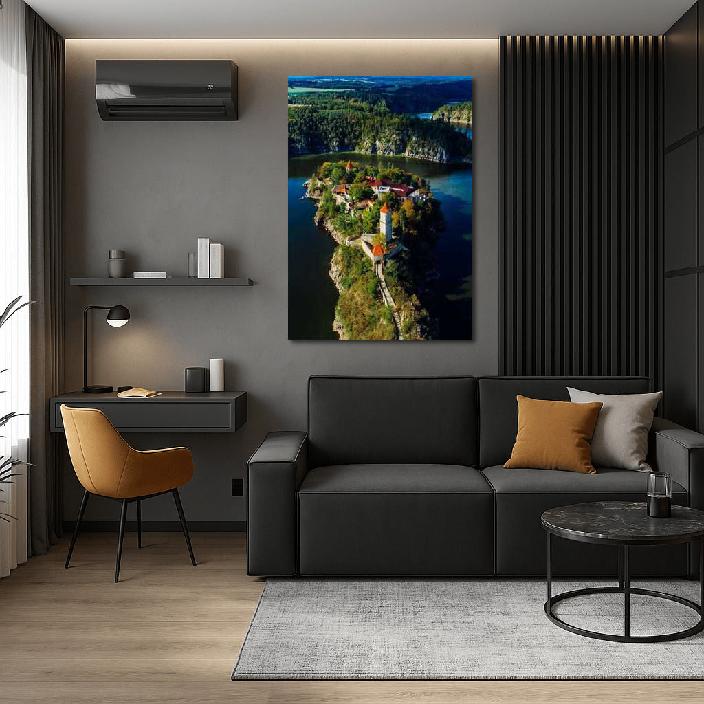 Medieval Castle of the Czech Republic: Greenery and Mirror Water