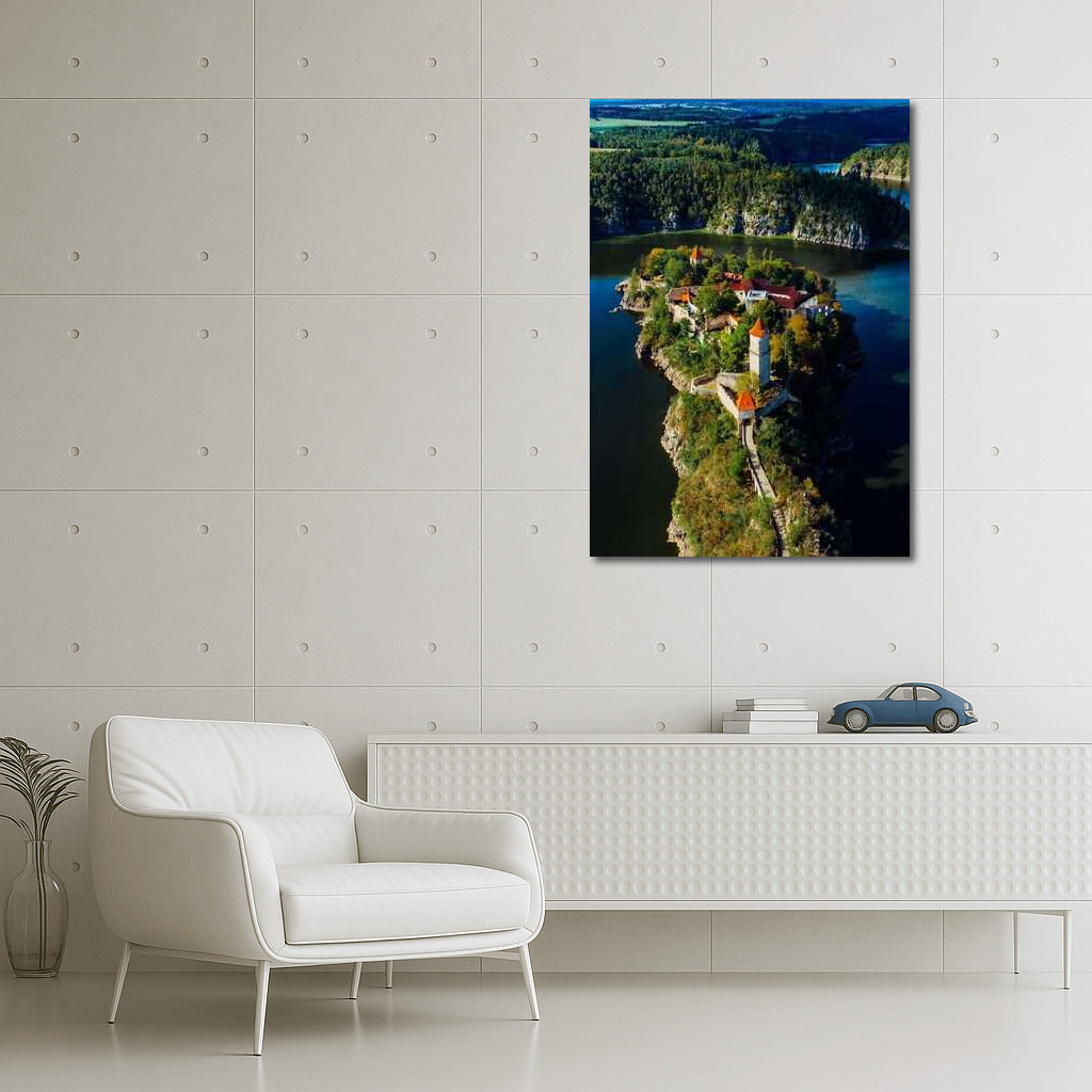 Medieval Castle of the Czech Republic: Greenery and Mirror Water