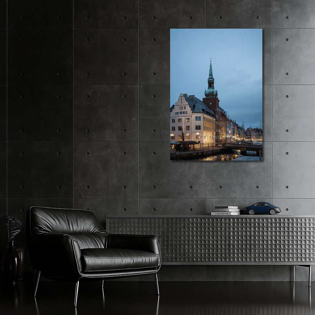 Copenhagen's Twilight Embankment: The Atmosphere of Denmark