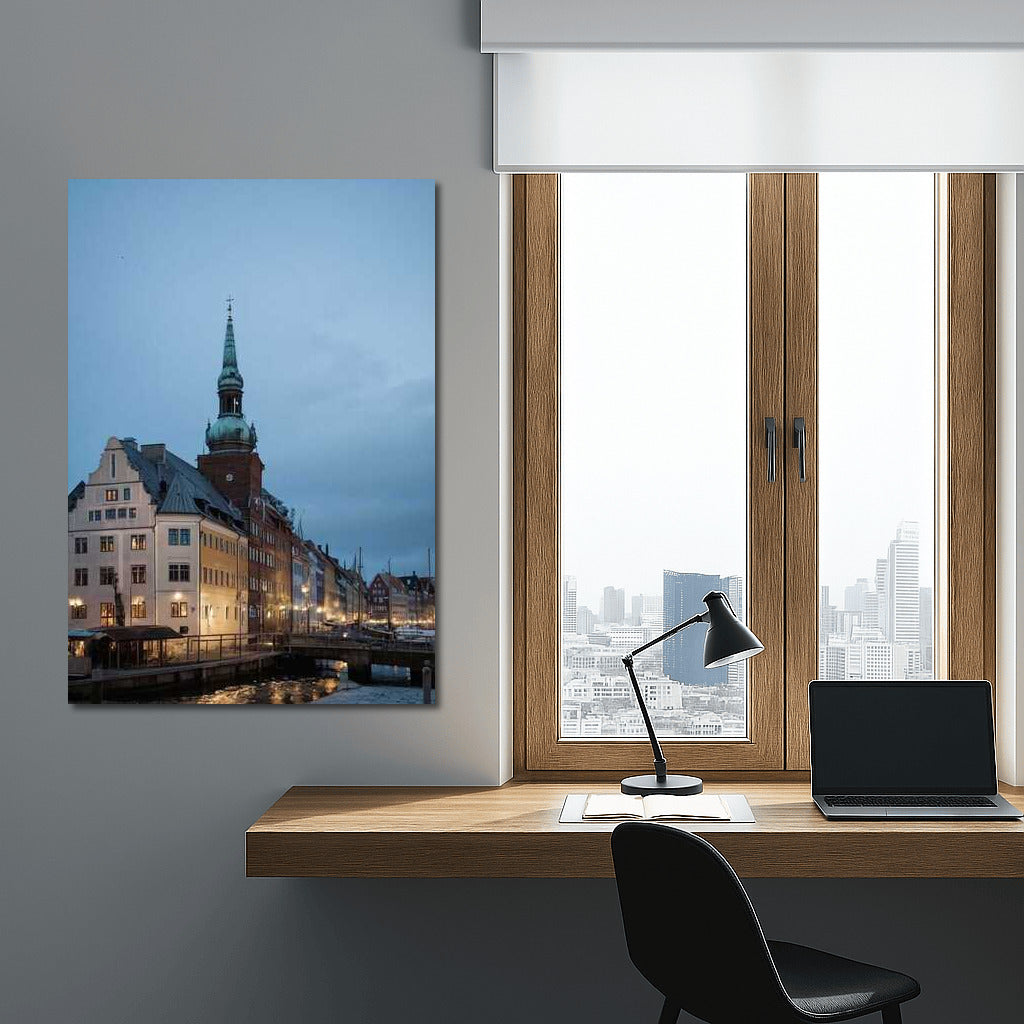 Copenhagen's Twilight Embankment: The Atmosphere of Denmark