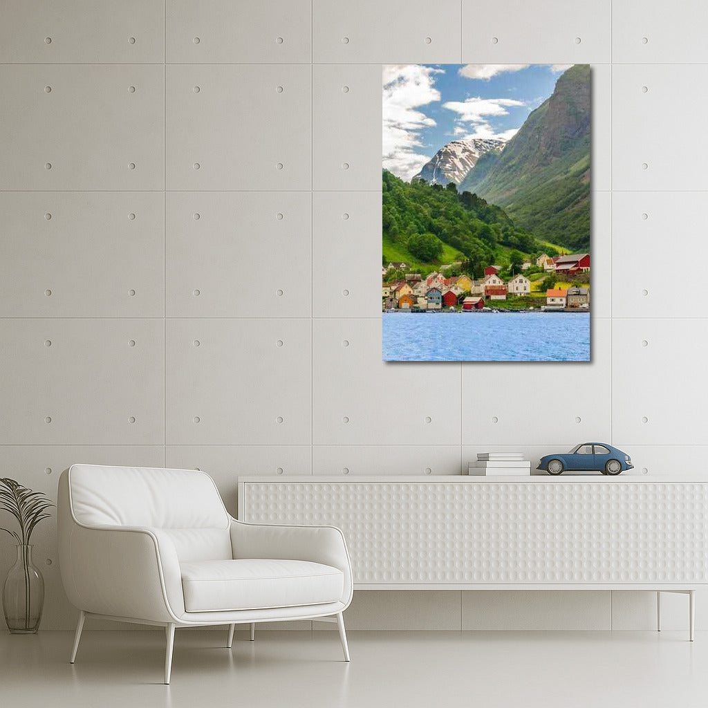 Danish Idyll: Colourful Houses by the Mountains