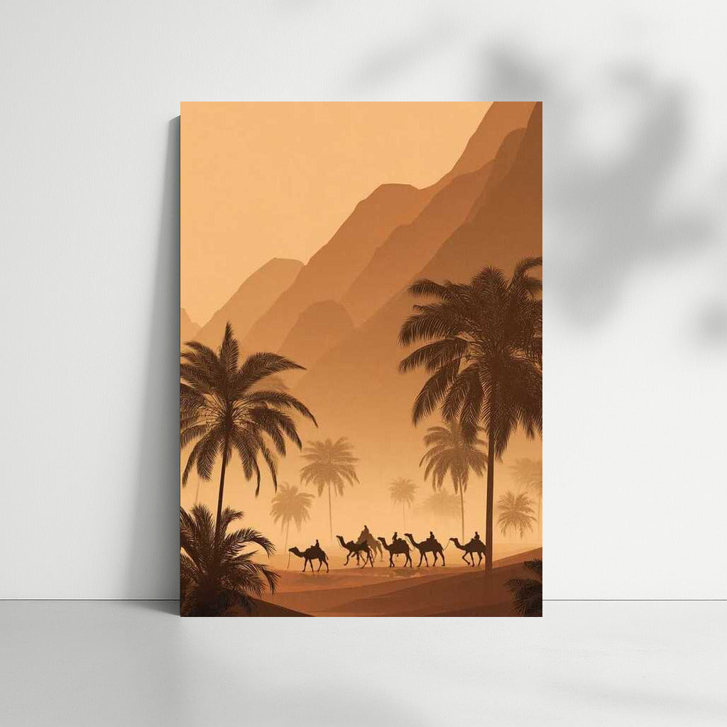 Camel Caravan in the Sands of Egypt: The Grandeur of Nature