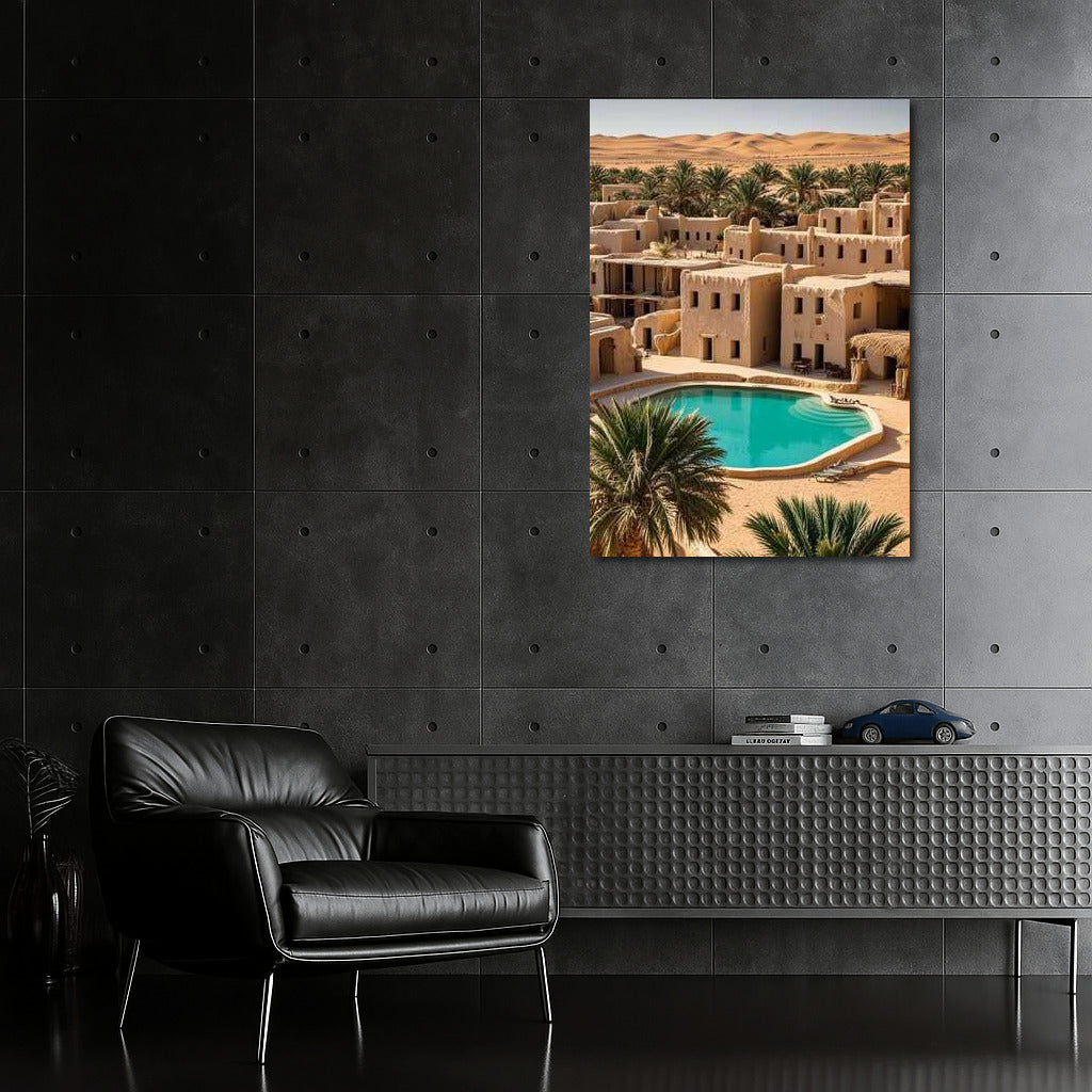Egyptian Oasis: Sand Dunes and Historical City