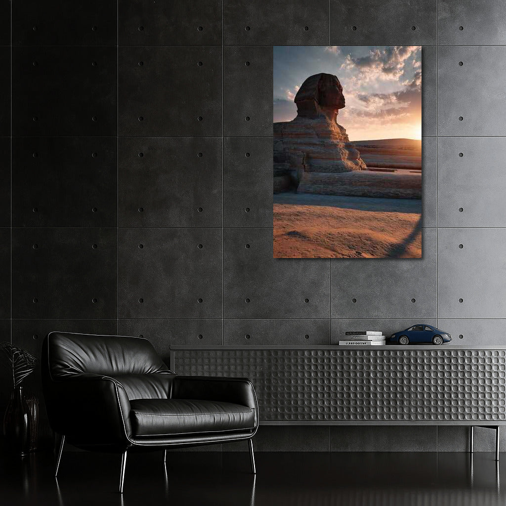 Sphinx in Sunset Glow: Ancient Egypt in Interior