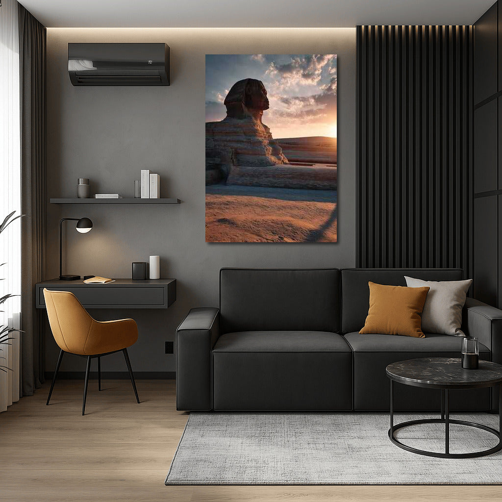 Sphinx in Sunset Glow: Ancient Egypt in Interior