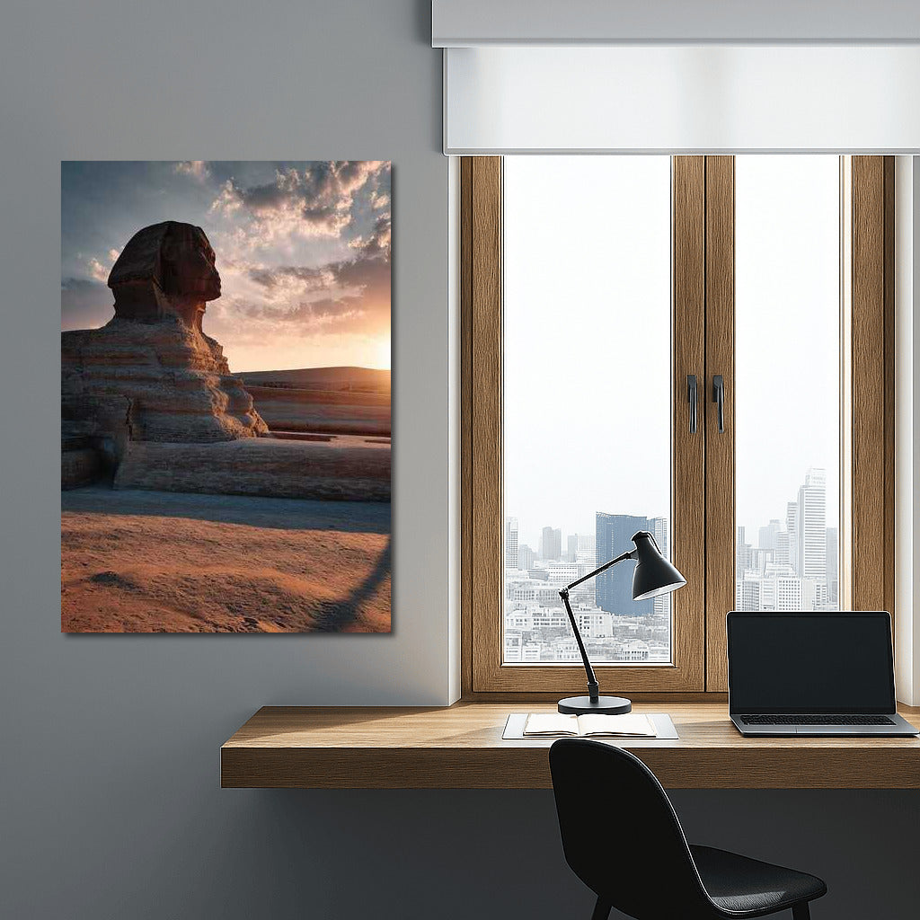 Sphinx in Sunset Glow: Ancient Egypt in Interior