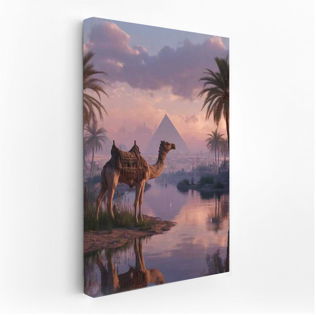 Sunset over the Pyramids: The Grandeur of Egypt