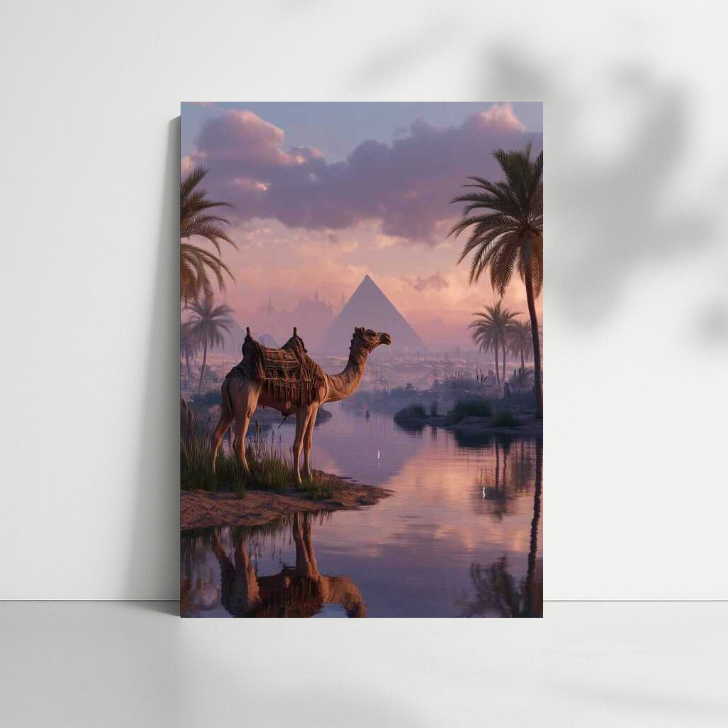 Sunset over the Pyramids: The Grandeur of Egypt