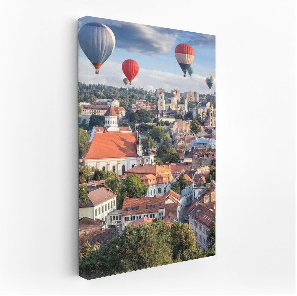 Estonian Rooftops: A Celestial Journey of Freedom