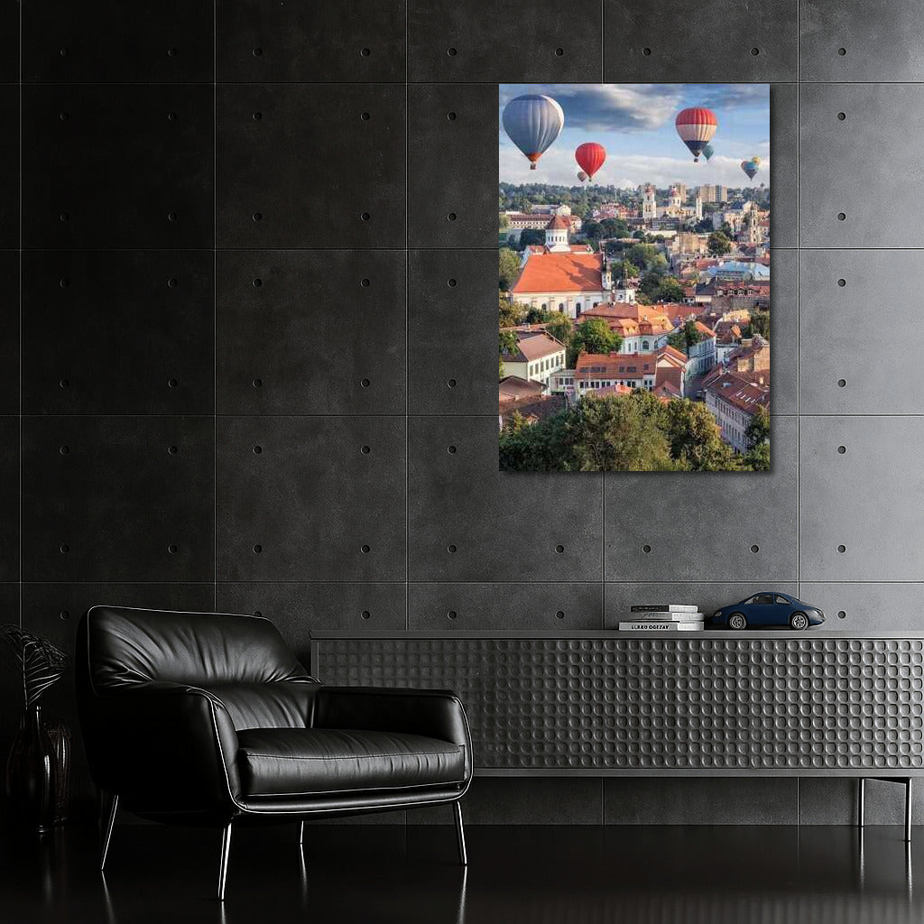 Estonian Rooftops: A Celestial Journey of Freedom