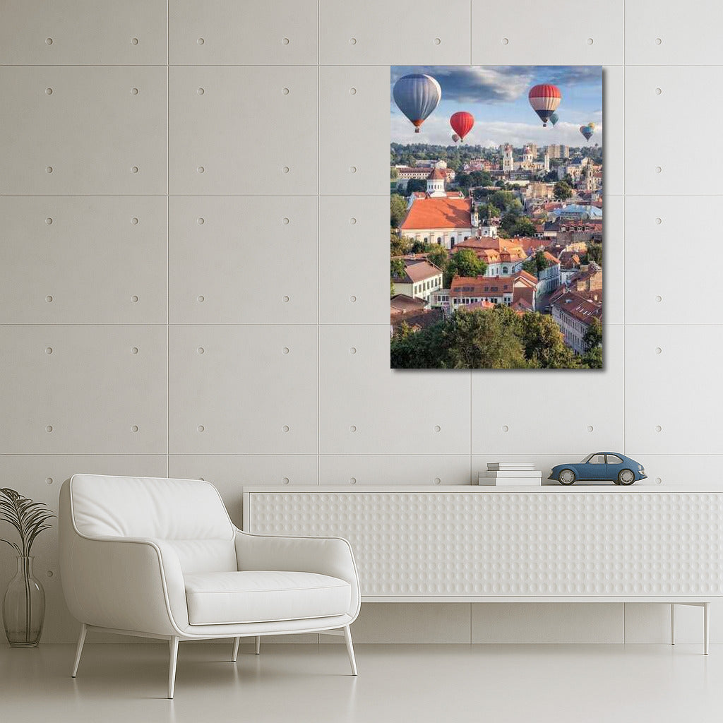 Estonian Rooftops: A Celestial Journey of Freedom