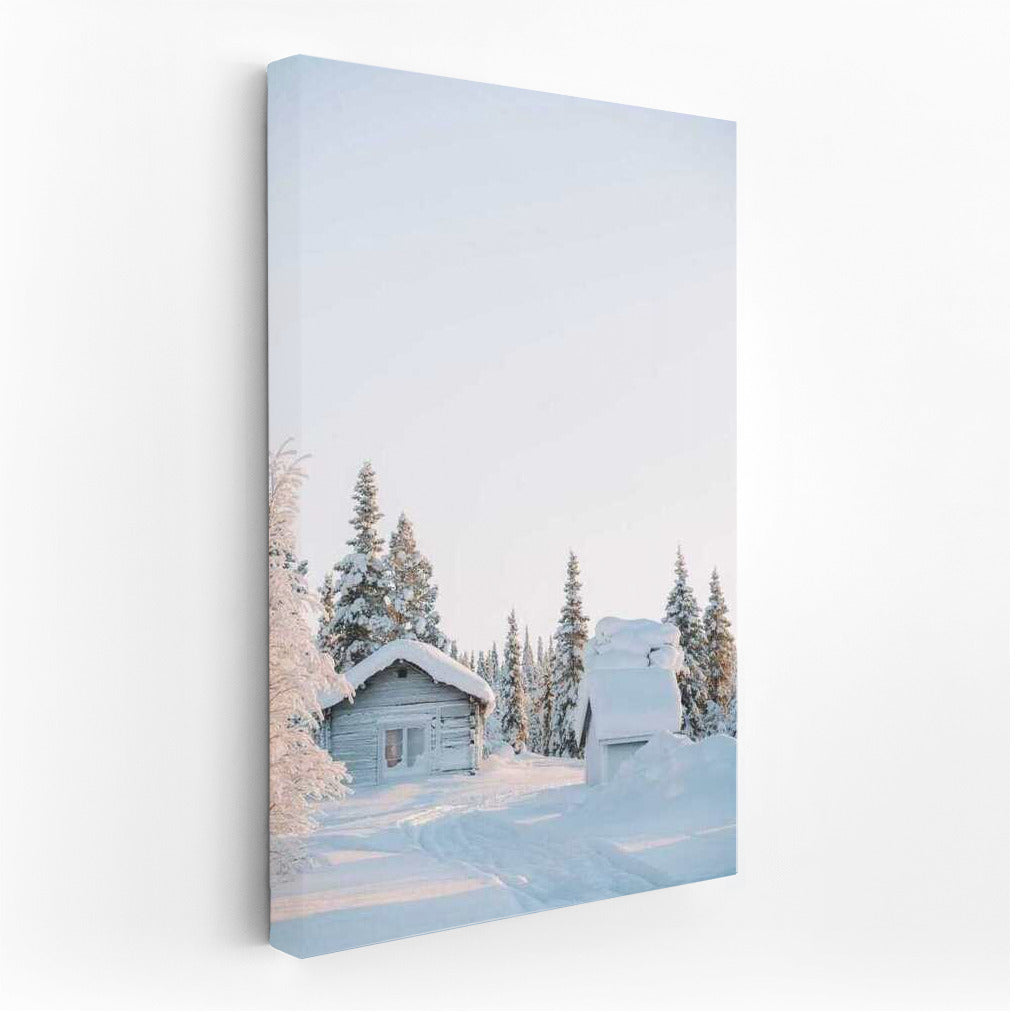 Winter Fairytale of Finland: Cozy Cottage in Snowy Landscape