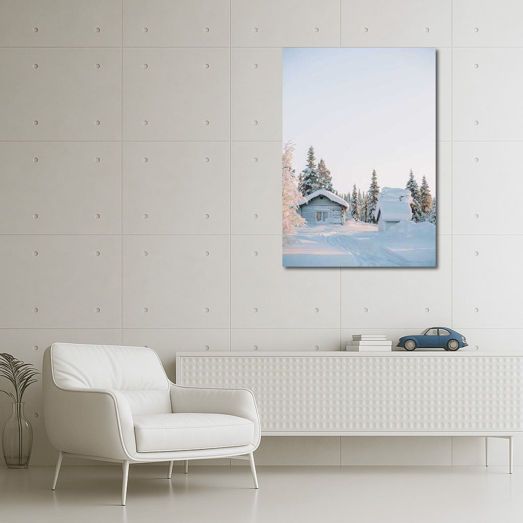 Winter Fairytale of Finland: Cozy Cottage in Snowy Landscape