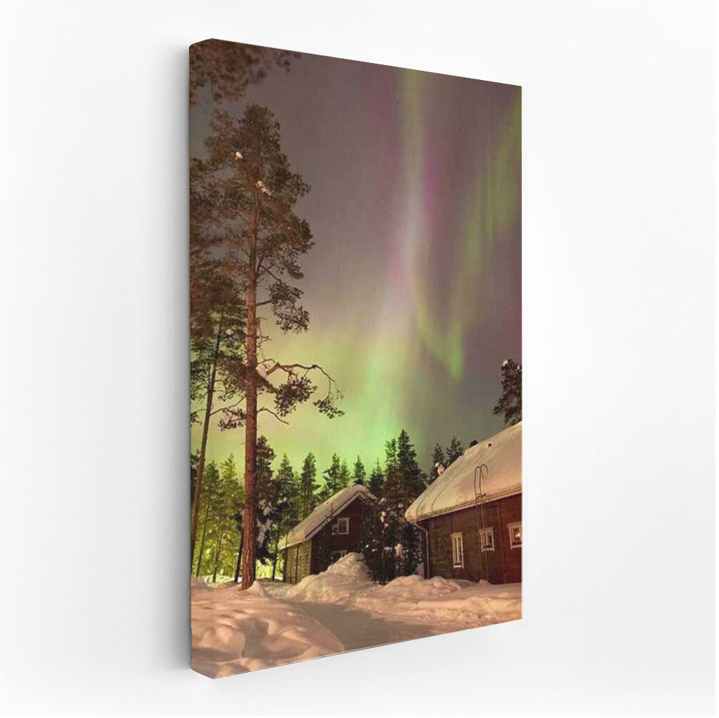 Northern Lights of Finland: Magic in the Snowy Silence