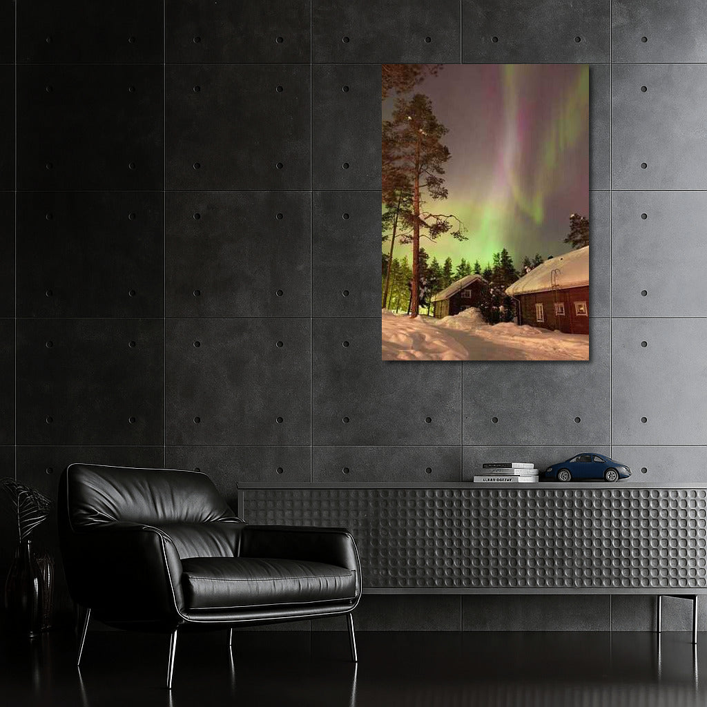 Northern Lights of Finland: Magic in the Snowy Silence