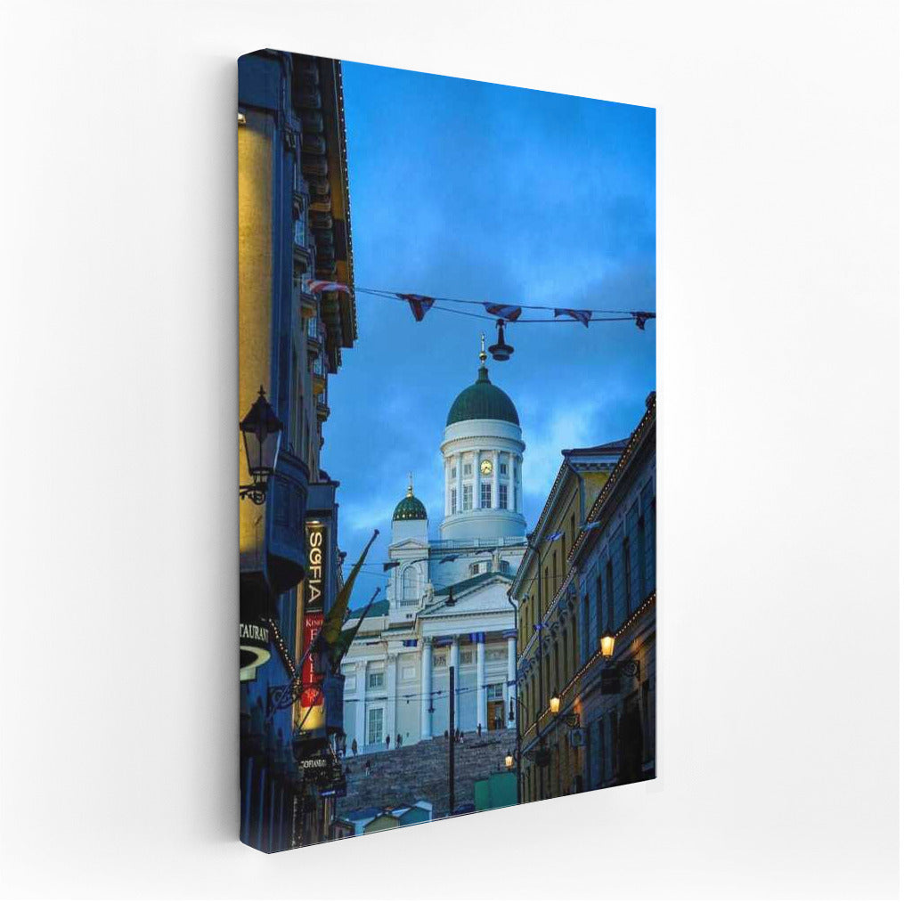 Helsinki Evening Lights: Finland in Glow