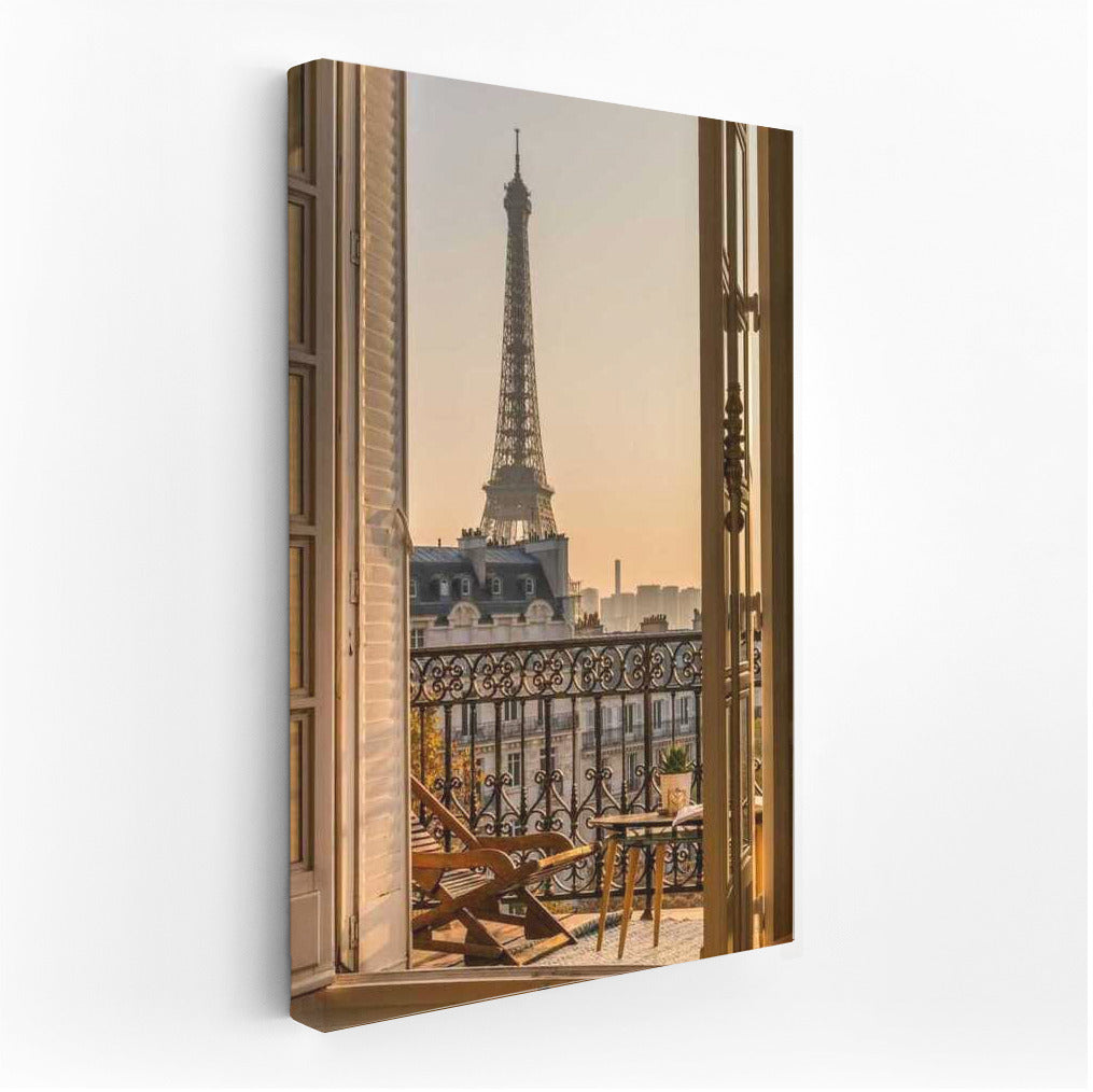 Parisian Chic: View of the Eiffel Tower, France