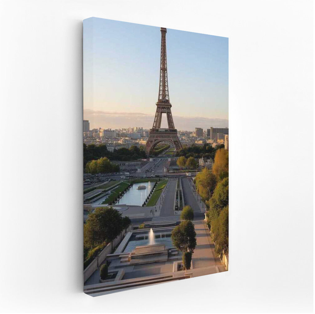 Morning in Paris: The Grandeur of the Eiffel Tower