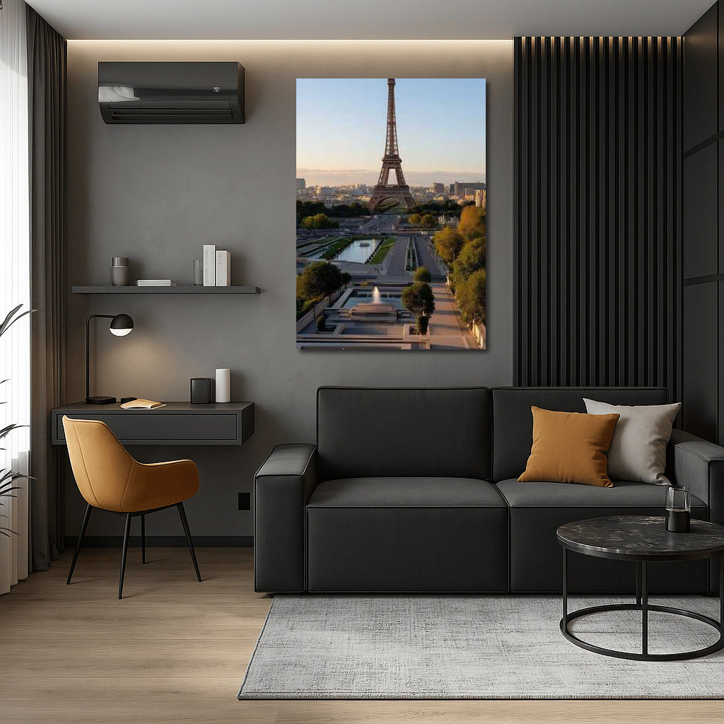 Morning in Paris: The Grandeur of the Eiffel Tower