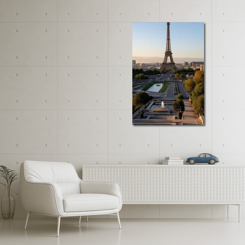 Morning in Paris: The Grandeur of the Eiffel Tower