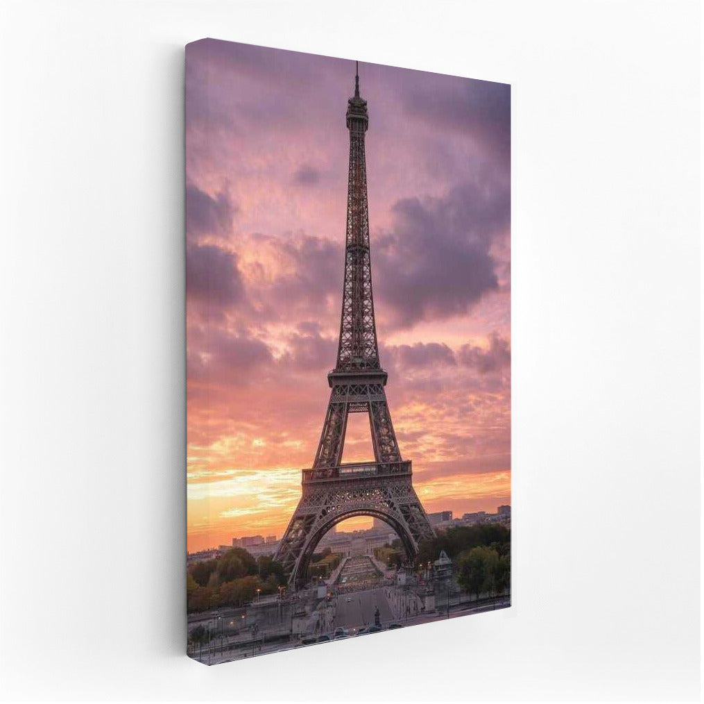 Sunset over Paris: Eiffel Tower and the Magic of France