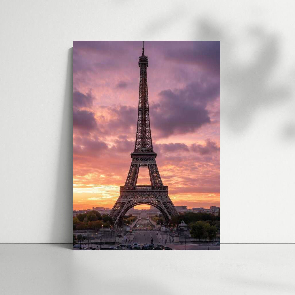 Sunset over Paris: Eiffel Tower and the Magic of France