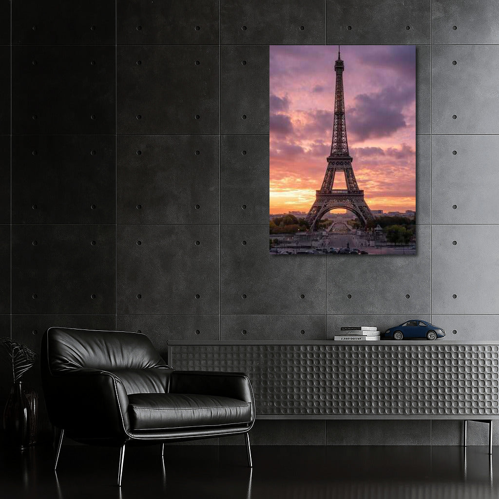 Sunset over Paris: Eiffel Tower and the Magic of France