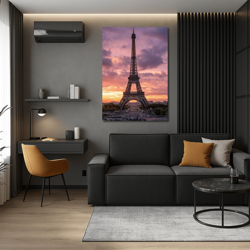 Sunset over Paris: Eiffel Tower and the Magic of France