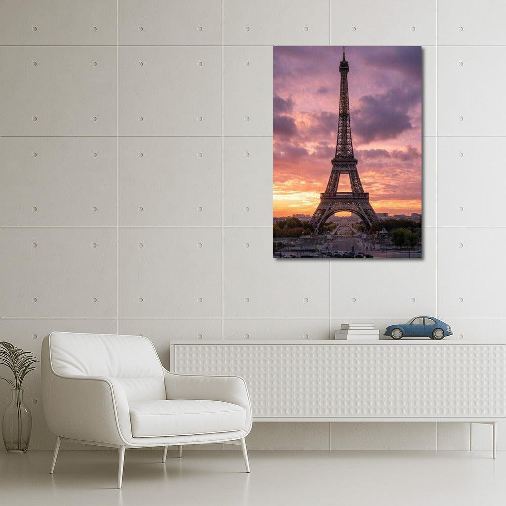 Sunset over Paris: Eiffel Tower and the Magic of France