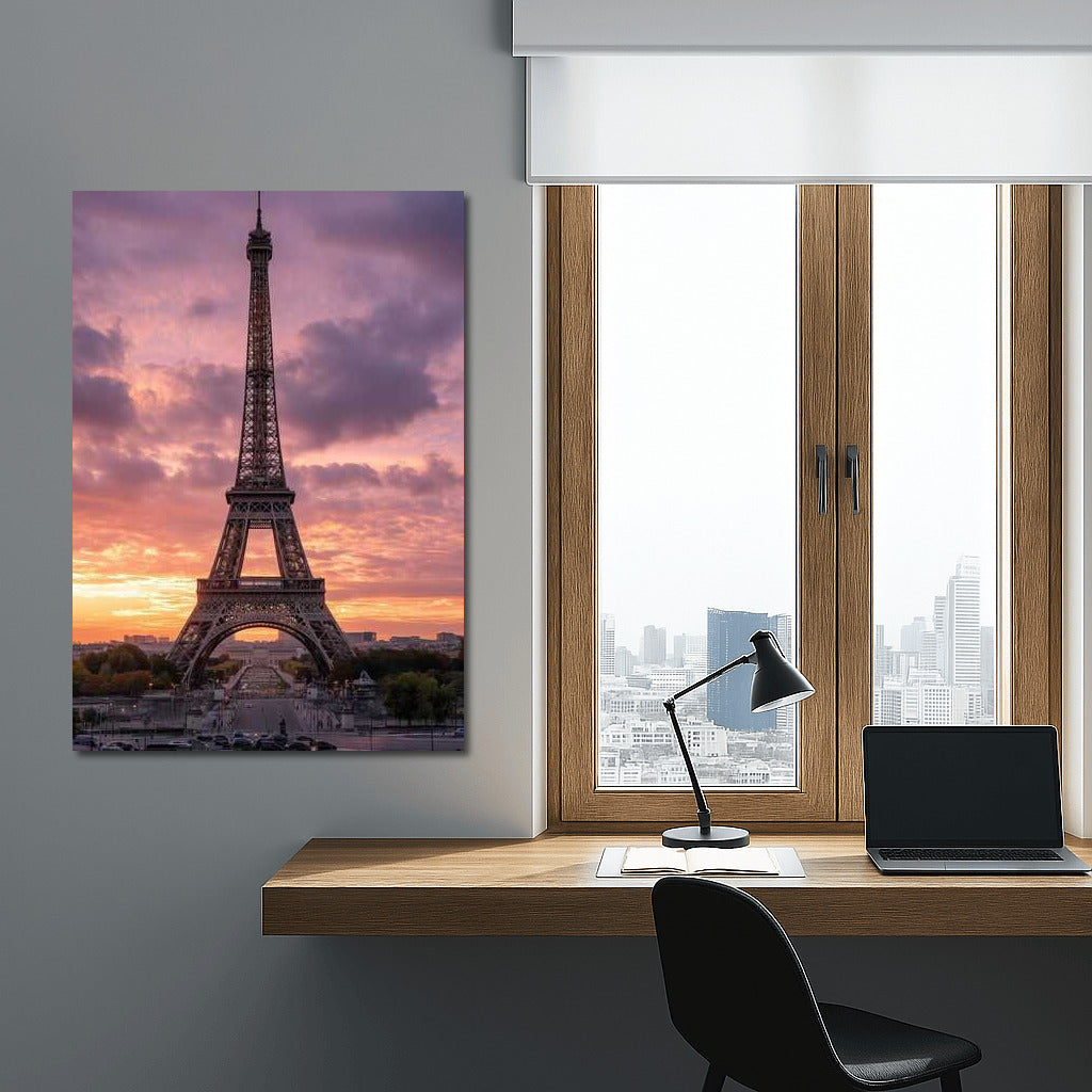 Sunset over Paris: Eiffel Tower and the Magic of France