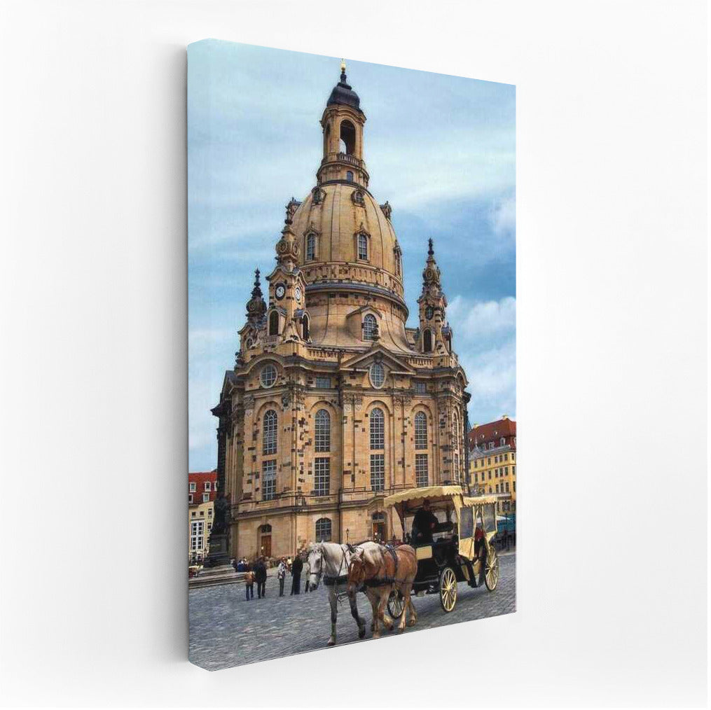 Elegant Carriage at the Cathedral: The Charm of Germany