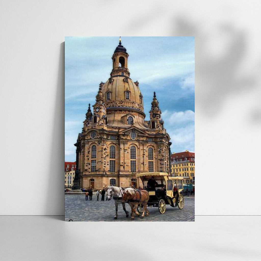 Elegant Carriage at the Cathedral: The Charm of Germany