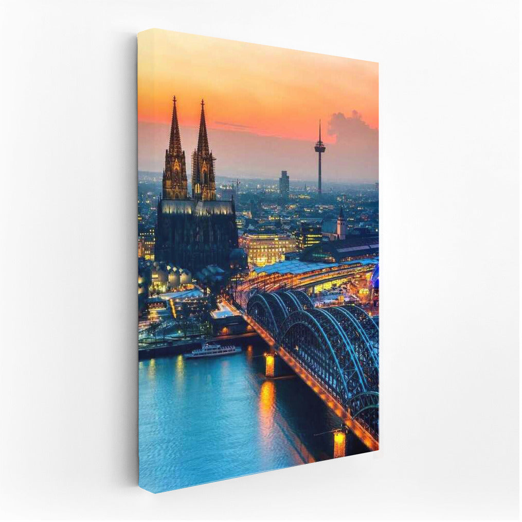 Sunset over Cologne: Germany's Evening Light